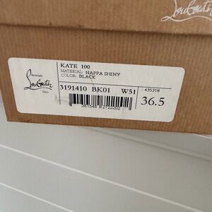 Christian Louboutin Black Nappa Shiny Footwear